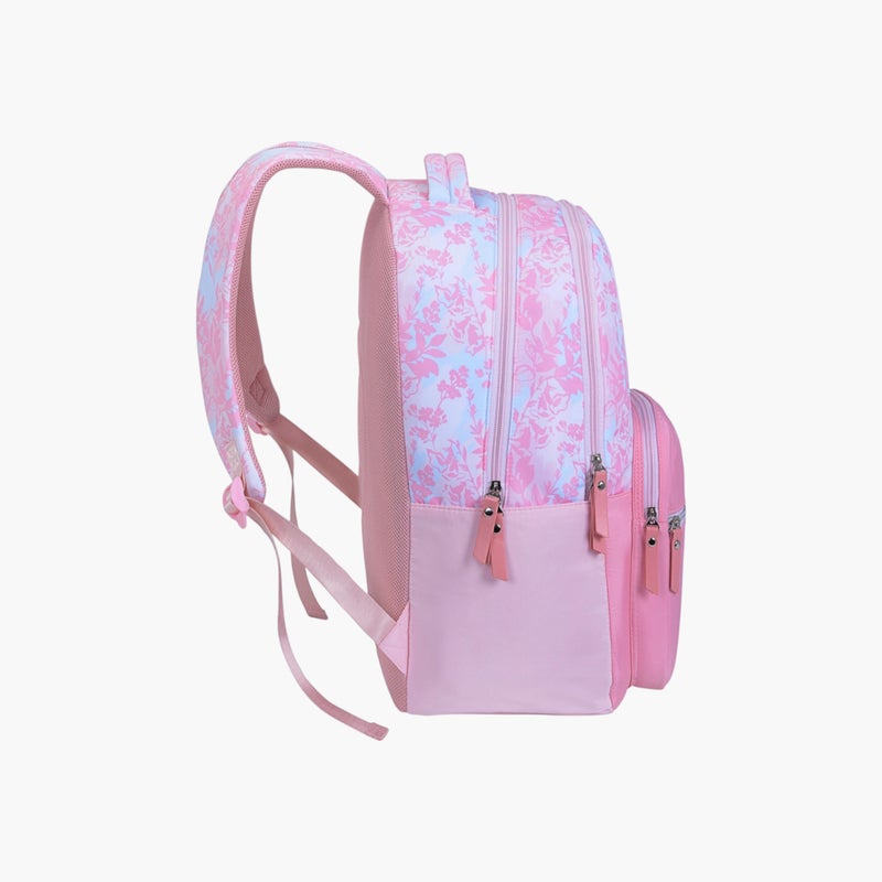 PAUSE Printed Pink Backpack for Girls - Image 2